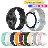 ราคา Garmin Vivomove Trend strap สายซิลิโคนสําหรับ Garmin Trend strap สายรัดข้อมือกีฬา Garmin Vivomove Trend case ตัวป้องกันหน้าจอ (29219836094)