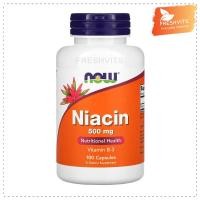 ราคา NOW Foods, Niacin, 500 mg, 100 Veg Capsules (24807592038)