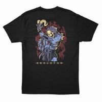 ราคา goodเสื้อยืดพิมพ์ลายแฟชั่น เสื้อยืด ลายการ์ตูนโครงกระดูก (17094526654)