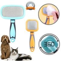 ราคา (แป้นหมุน 360 องศา) แปรงแมว แปลงหวีขนสุนัข หวีหมา Scottish Fold เปอร์เซีย ปอม พูดเดิ้ล ลาบาดอร์ (19151658310)