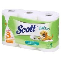 ราคา (แพ็ค 6 ม้วน) Scott Extra Super Jumbo Roll Tissue สก๊อตต์® เอ็กซ์ตร้า กระดาษชำระ ความยาว 3 เท่า (5637954942)