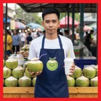 ราคา ป้ายไวนิล ร้านมะพร้าวนมสด ป้ายขายน้ำมะพร้าวนมสด แก้ไขฟรี ไวนิลเจาะตาไก่ สั่งพิมพ์พร้อมส่ง (41476871169)