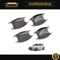 ราคา เบ้าประตู 4Dr โตโยต้า ยาริส สี เครฟล่า+แดง yaris Hatchback Toyota 5 ประตู ปี2018-2019 (7378541965)