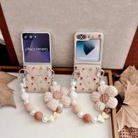ราคา SAMSUNG LUKENเคสโทรศัพท์สําหรับSamsung Galaxy Z Flip 7 6 5 4 3 ค้นหาN2 Flip N3 Flipน่ารักดอกไม้หนังปกหลังพร้อมโซ่สําหรับFlip3 Flip4 Flip5 Flip6 Flip7 N2Flip N3Flip Mix Flip (50105921557)
