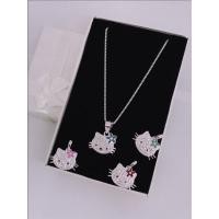 ราคา สร้อยคอพร้อมจี้เงินแท้ สร้อยคอคิตตี้ สร้องคอเงินแท้คิตตี้ (42478109757)