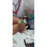 ราคา แหวนเงินแท้หยกพม่าดิบ (3254219359)