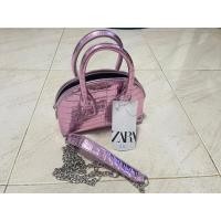 ราคา กระเป๋าสะพาย crossbody zara สีชมพูน่ารัก (18781701844)