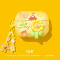 ราคา เหมาะสําหรับ airpodspro2 เคสป้องกัน airpods4 เคสป้องกัน 3 รุ่นที่สามโปร่งใส Apple ชุดหูฟังบลูทูธกรณี aipods ลูกสุนัขดอกไม้ airpod นุ่มกรณี ipod ซิลิโคน pro3 รุ่นที่สอง (56004023789)