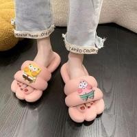 ราคา รองเท้าแตะผู้หญิง SpongeBob SquarePants ส้นหนา นุ่มสบาย ป้องกันลื่น เหมาะสำหรับสวมใส่งานประจำวันและพักผ่อน (24247890886)