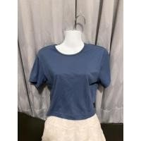 ราคา มือสอง* เสื้อยืดคอกลม สีน้ำเงิน เสื้อยืดเปล่า โคตรนุ่ม size L (43578648112)
