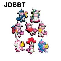 ราคา JDBBT CHARMS รองเท้ารูดอกไม้อุปกรณ์เสริมรองเท้าตกแต่งการ์ตูนยูนิคอร์น series หัวเข็มขัดรองเท้า (56403850409)