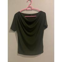 ราคา เสื้อคอถ่วง สีเขียวเข้ม (25695179825)