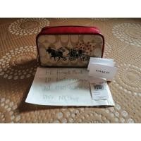 ราคา Coach C2257 Lunar New Year Small Boxy Cosmetic Case In Signature Canvas with Ox and Carriage กระเป๋าเครื่องสําอาง