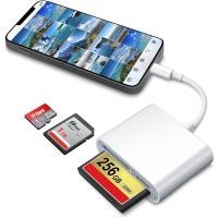 ราคา IOS OTG Card Reader รองรับการอ่านข้อมูล โอนถ่ายข้อมูล จาก USB Flash Drive / CF Card / TF Card / SD Card (25659695782)