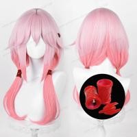 ราคา วิกผมสังเคราะห์สีชมพู สำหรับคอสเพลย์ Yuzuriha Inori ขนาด 60 ซม. ทนความร้อน (40574286907)