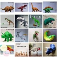 ราคา โมเดลกระดาษ รูปไดโนเสาร์ แฮนด์เมด DIY สําหรับแขวนตกแต่งผนังบ้าน (23136449894)
