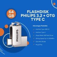 ราคา Philips 64GB 3.2+OTG Type C Flashdisk OTG Type C 3.2 Philips 64GB Type C Flashdisk 64GB 3.2 (46053808509)