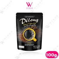ราคา Delong Black Coffee 2in1 100g. เดอลอง แบล็คคอฟฟี่ 2อิน1 กาแฟสำเร็จรูปผสมข้าวสังข์หยดคั่วบดละเอียด /17417 (13924017181)