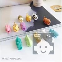 ราคา Cable Bite ที่กันสายหักลายการ์ตูน สำหรับ iPhoneตัวล็อคเป็นพลาสติก แบบนิ่ม ไม่ทำให้สายเป็นรอย tn99 (20339553465)