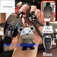 ราคา 2 ปุ่ม Mercedes Benz เคสกุญแจสําหรับ GLA GLC Benz A Benz C Benz E CLA GLK ฝาครอบกุญแจพวงกุญแจ (47552328586)