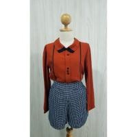 ราคา เสื้อคอปก สีส้มอิฐ (1576864593)