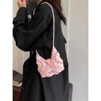 ราคา กระเป๋าสะพายข้างไหมพรมลายดอกทานตะวัน (43428911917)