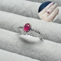 ราคา แหวนพลอยทับทิมพม่า Ruby Sapphire สีแดงเลือดนก 0.6 กะรัต (19334406678)