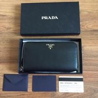 ราคา ❌❌SOLD❌❌[แท้/พร้อมส่ง] Prada Saffiano wallet in nero สวยมากค่ะ (1143337515)