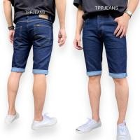 ราคา JEANSEXPRESS Classic Shorts Men's กางเกงยีนส์ขาสั้นสามส่วนชาย สีดาร์คบลู ผ้ายืด ใส่สบาย ทรงสลิม เป้ากระดุม Size 28-38 (20981485303)