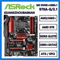 ราคา ASRock 970A-G/3.1 AM3+/AM3 AMD 970 SATA 6Gb/s USB 3.1 (10 Gb/s) M2 NVME [ไม่เข้ากันได้กับ SATA M.2 SSDs.] เมนบอร์ด USB 3.0 ATX AMD (29688904607)