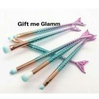 ราคา พร้อมส่ง แปรงแต่งตานางเงือก ขายแยก / set 6 ชิ้น แปรงแต่งหน้านางเงือก mermaid (2010440014)