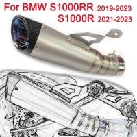 ราคา ท่อไอเสียแบบสวมสำหรับ BMW S1000RR S1000R 2019-2023 ท่อไอเสียรถจักรยานยนต์ sc คาร์บอนไฟเบอร์สแตนเลสท่อโครงการท่อไอเสีย (53606851183)