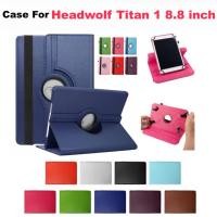 ราคา เคสสําหรับ Headwolf Titan 1 (8.8 นิ้ว) Folio Case 360 องศาหมุน Universal Tablet PU Leather cover case (48255075415)