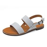 ราคา TAYWIN(แท้) รองเท้าแตะหนังแท้ ผู้หญิง รุ่น LS-21 หนังนิ่มสีขาว (49453340879)