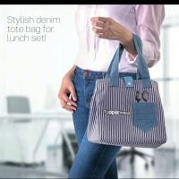 ราคา Tupperware Denim Tote Bag Limited Edition (22468806801)