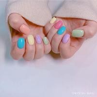 ราคา เล็บปลอมสีเจล สีพื้นน่ารัก (แถมกาว+ตะไบ) (17124785251)