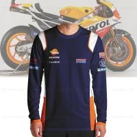 ราคา เสื้อยืดแขนยาว ป้องกันรังสียูวี แบบแห้งเร็ว ไม่จางหาย แฟชั่นฤดูร้อน สําหรับรถจักรยานยนต์วิบาก Honda Repsol HRC LCR (23246385627)