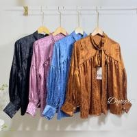 ราคา เคมีจา เสื้อผ้าไหมซาติน เสื้อเชิ้ตผ้าซาตินแบรนด์พรีเมี่ยม เสื้อเชิ้ตผ้าซาติน เสื้อเชิ้ตแขนยาวผู้หญิง เสื้อเชิ้ตแบรนด์ (46457353651)