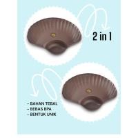 ราคา จานพลาสติกรูปเปลือกหอย 2 in 1 / จานเปลือกหอย 2 in 1 / จานเสิร์ฟพลาสติก / ภาชนะใส่ขนม (28587916372)