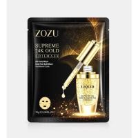 ราคา มาส์กเซรั่มทองคำ ZOZU Supreme 24k gold foil บำรุงผิวสวยสดใส และดีท็อกซ์ผิวจากมลภาวะ (13267364528)