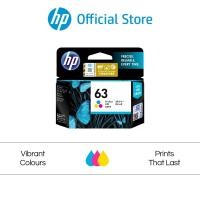 ราคา ตลับหมึกปริ้นเตอร์ HP 63 Original Ink Advantage Cartridge (หมึก 3 สี Tri-color/หมึกสีดำ Black) ตลับหมึก HP แท้ (1955965170)