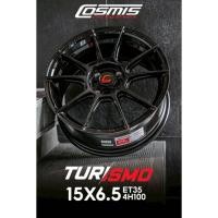ราคา ล้อแม็กขอบ15 15 x 6.5 4รู100 ET35 สีดำ [ราคา4วง] ยี่ห้อ Cosmis รุ่น TURISMO ล้อแท้ ใหม่แกะกล่องทุกวงจ้า แถมจุกแต่งสีฟรี (21193820460)