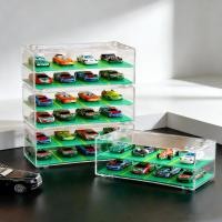 ราคา 1/64 อะคริลิคกรณีจอแสดงผลสําหรับ Hot Wheels Mini รถรุ่น & Fk Finishing,Tomica,ของเล่นรถใสตู้โชว์ตู้กล่องเก็บตู้ (29244305132)