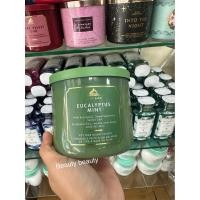 ราคา Bath & Body Works Eucalyptus Mint 3-Wick Candle 411g. (40162623697)