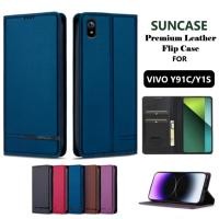 ราคา Flip Wallet VIVO Y91c Premium Standing Leather Magnet Flip Cover Flip Case Open Close Case (28343530170)