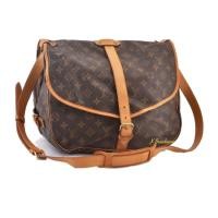ราคา Louis Vuitton Monogram Saumur 35 Cross Body Bag Authentic % (10702638417)