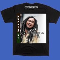 ราคา ♧T-Shirt TU MARLEY NO PRAYUT NO CRY ล้อเลียนการเมือง ลุงข้างบ้าน reggae style oversized S-3XL top (8799554778)
