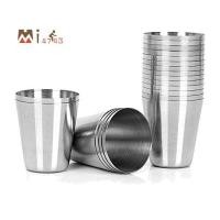 ราคา Mi4741315 ชิ้นแว่นตายิงสแตนเลสดื่มเรือ,30Ml(1Oz) Camping Travel ถ้วยชากาแฟ,สําหรับวิสกี้ Tequila เหล้า (56206092856)