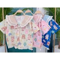 ราคา งานป้าย NIDA เสื้อคอบัวลายการ์ตุนสีชมพู (22686427471)