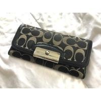 ราคา Coach แท้กระเป๋าสตางค์สีดำ (383938662)